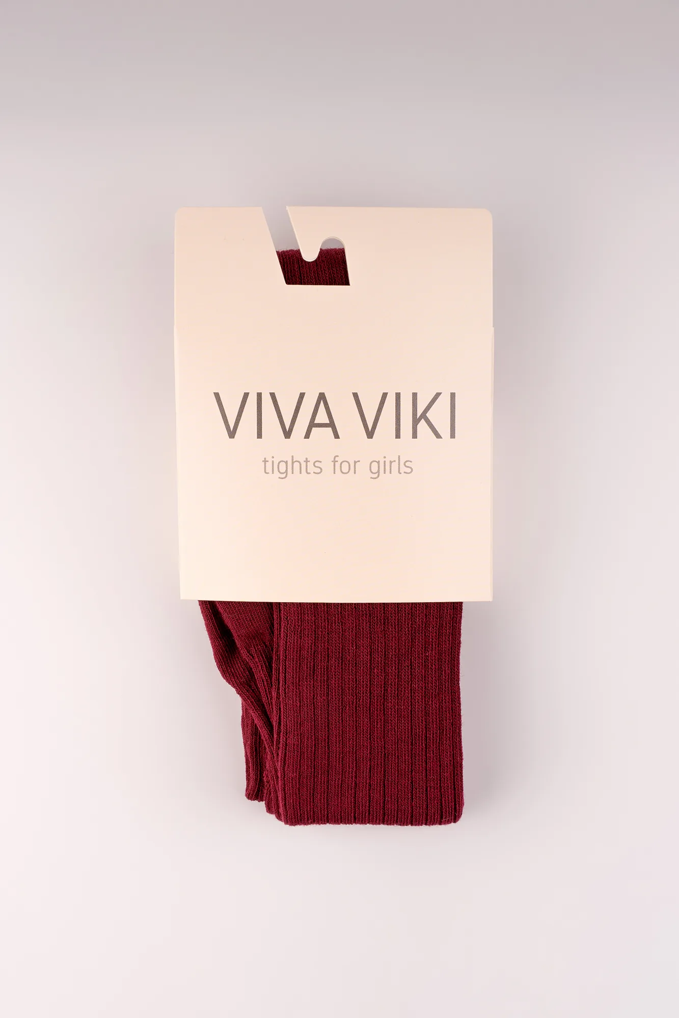 Колготки для девочки VIVA VIKI в рубчик Бордовый