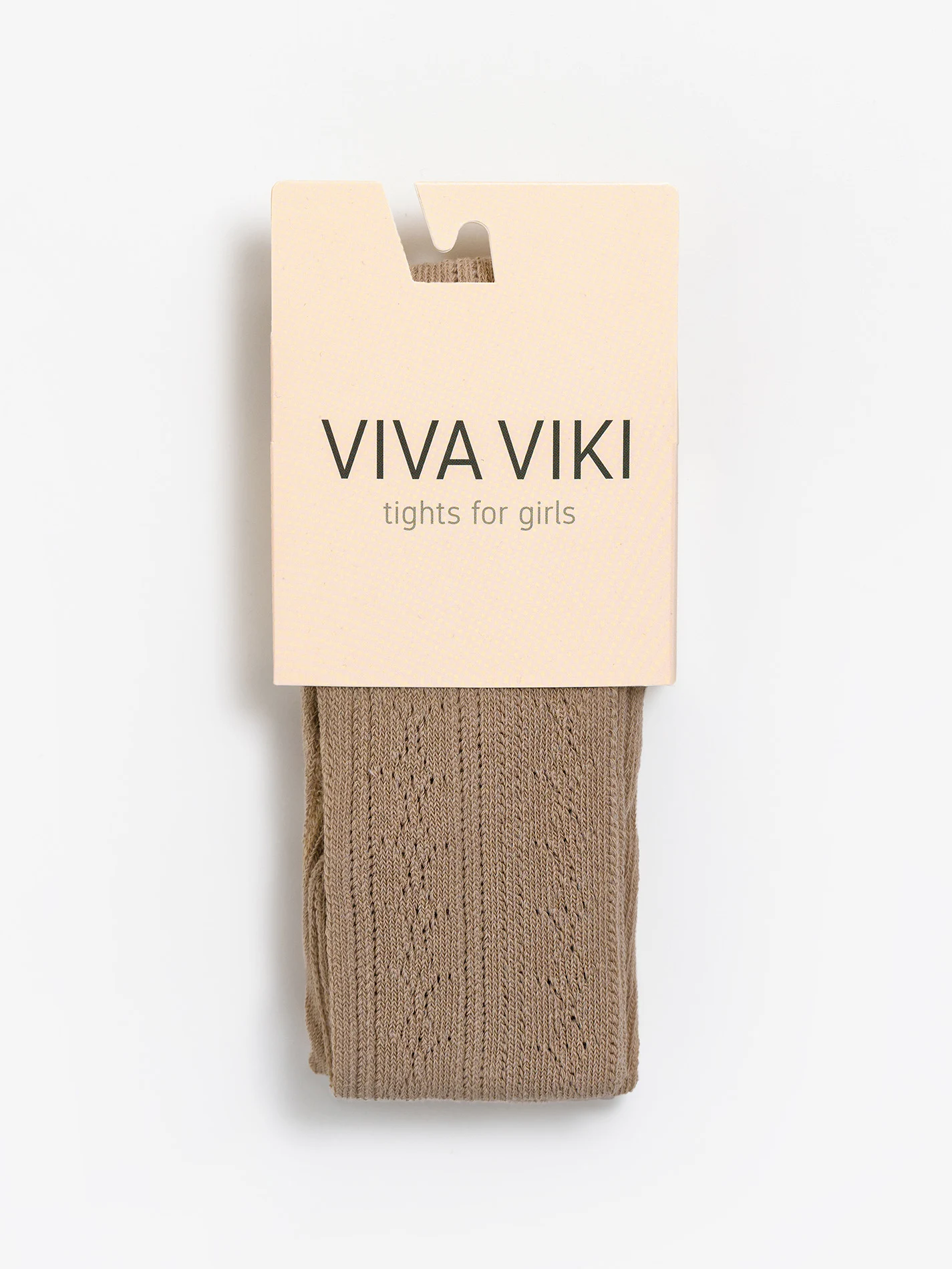 Колготки для девочки VIVA VIKI ажурные Песочный